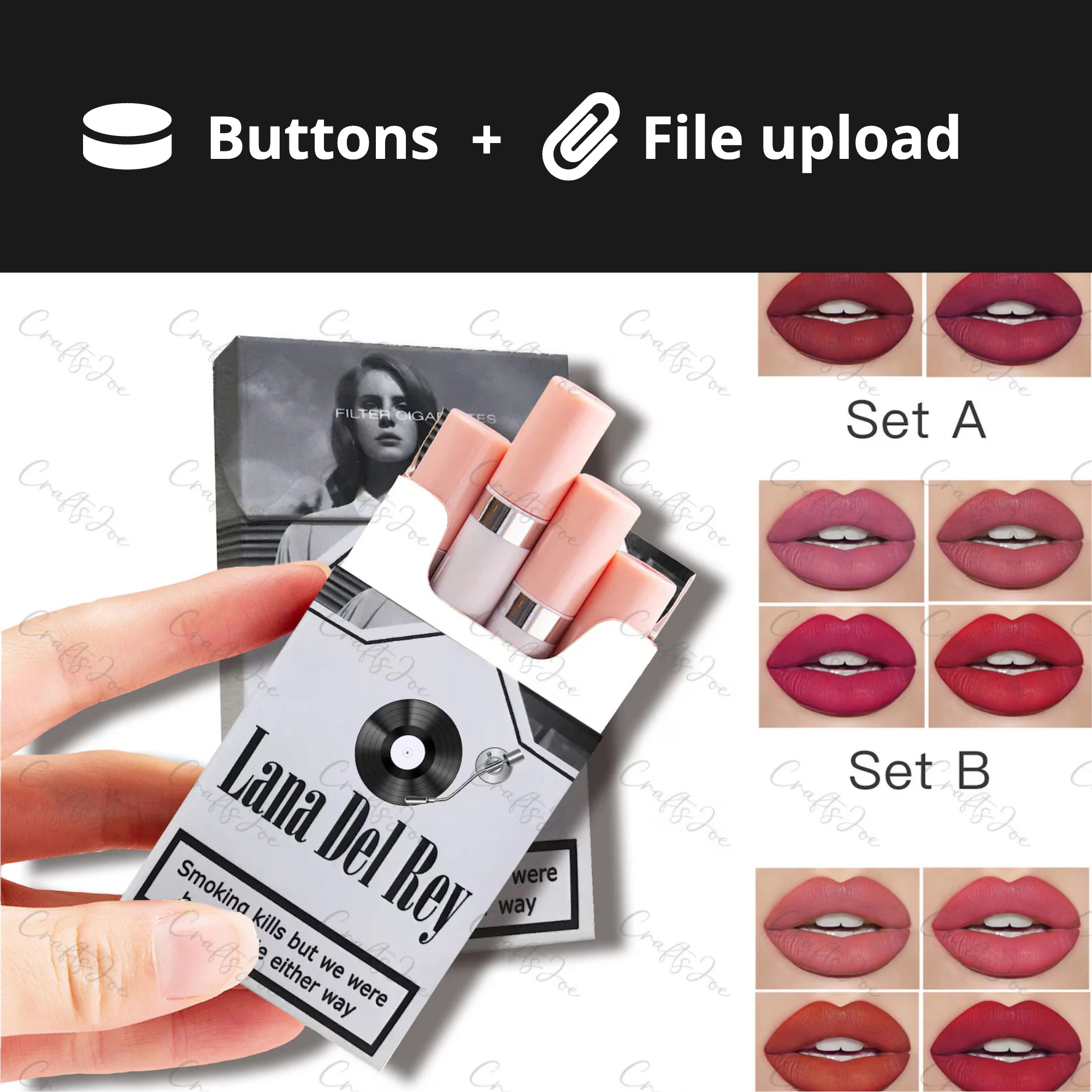 lana del rey lipstick cigarette 12 Pack Lipgloss Package cigarette lipstick lana del rey