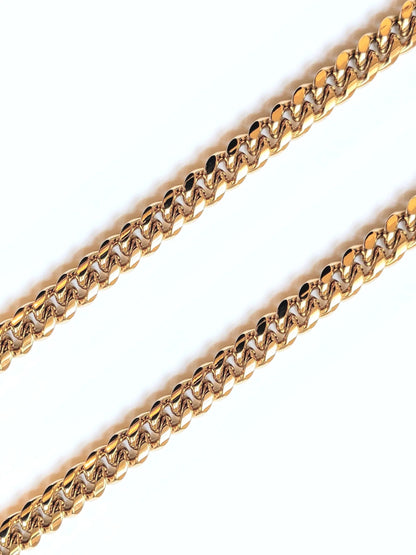 Gold Cuban Link Dog Chain