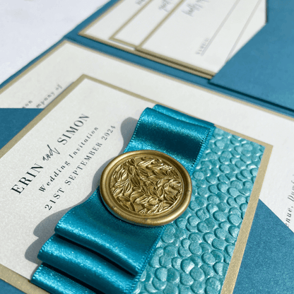 SAMPLE - AILSA POCKET FOLD WEDDING INVITE