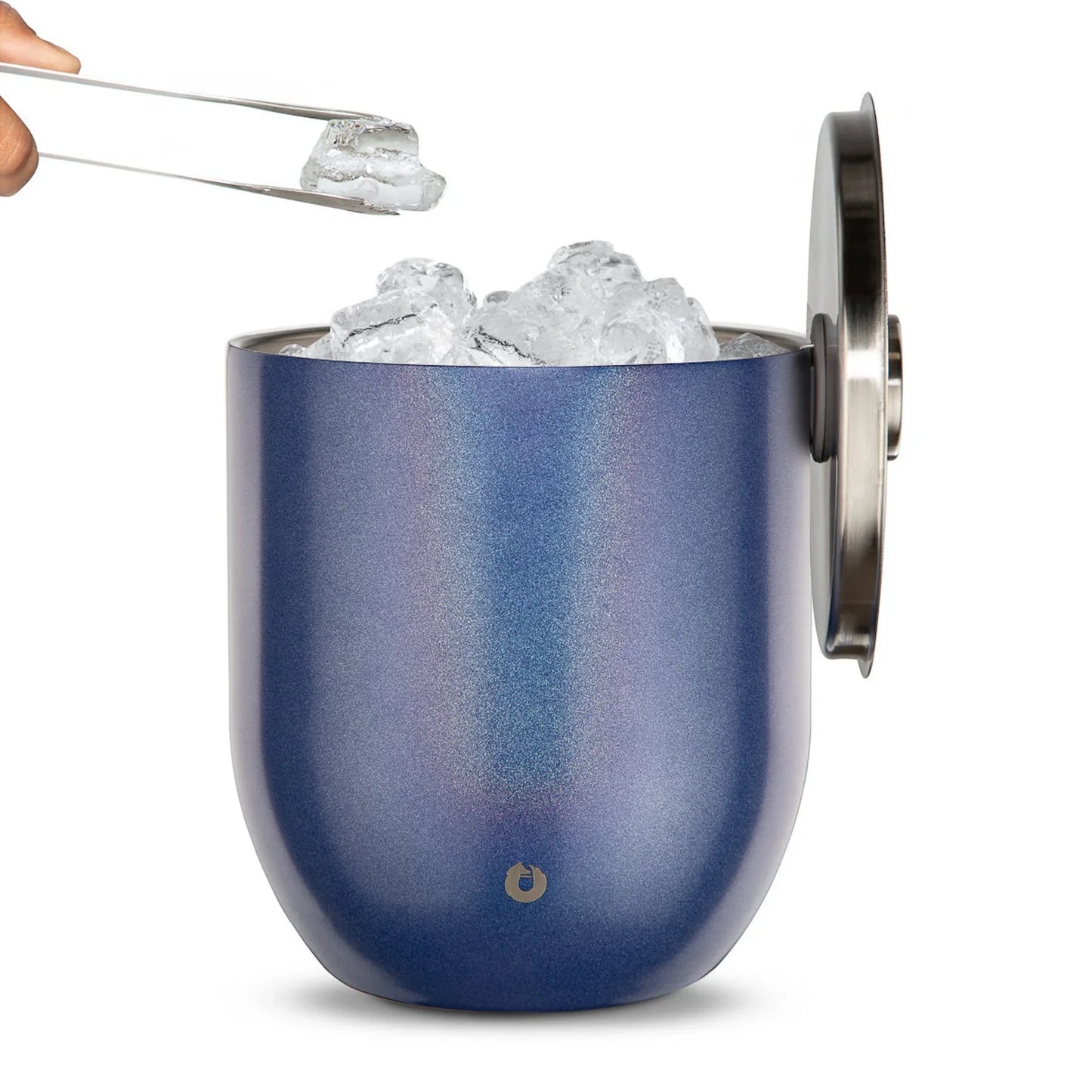 Vacuum Insulated Stainless Steel Ice Bucket with Lid and Tongs